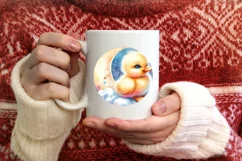 Digital Painting Christmas Duck PNG Product Image 3