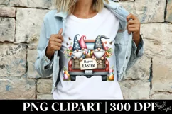 Easter Gnomes Clipart |T-shirt, Mug PNG Product Image 3