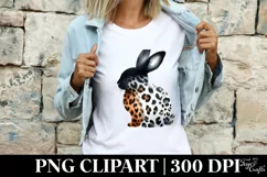 Easter Bunny Rose Flower, Clipart |T-shirt, Mug PNG Product Image 3