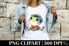 Frog Valentines Love |T-shirt, Mug PNG Product Image 3