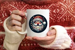 Christmas Round Cute Ornament Sublimation Product Image 3