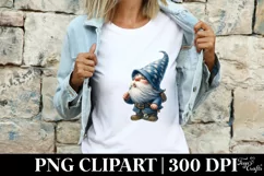 Gnome Blowing Dandelion Clipart |T-shirt, Mug, Tumbler Product Image 4