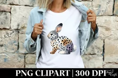 Easter Bunny Animal Print Flower, Clipart |T-shirt, Mug PNG Product Image 4