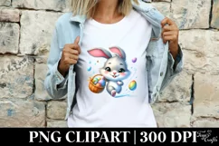 Easter Bunny Clipart |T-shirt, Mug PNG Product Image 4