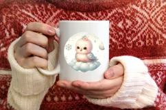 Cute Pastel Baby Parrot PNG Product Image 3