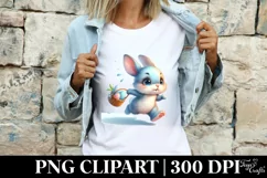 Easter Bunny Clipart |T-shirt, Mug PNG Product Image 3