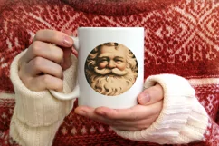 Christmas Santa Animal Ornament Sublimation Product Image 3