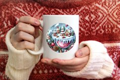 Festive Magic Winter Scene PNG Product Image 1