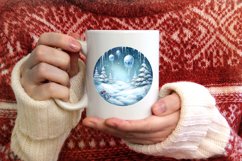 Festive Magic Winter Scene PNG Product Image 1