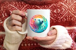 Polar Bear Christmas Sublimation PNG Product Image 1