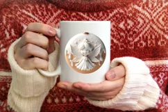 Pastel Christmas Fairy PNG Product Image 4