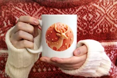 Decoration Christmas Deer Sublimation PNG Product Image 3