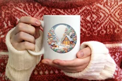Christmas Scene Molten Candy Sublimation PNG Product Image 4