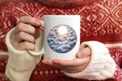 Christmas Scene Molten Candy Sublimation PNG Product Image 3