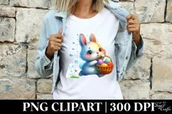 Easter Bunny Clipart |T-shirt, Mug PNG Product Image 3
