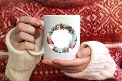 Winter Gnomes Round Ornament Sublimation PNG Product Image 4