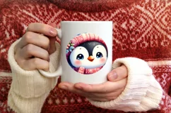 Winter Clothes Baby Penguin Ornament Sublimation PNG Product Image 4