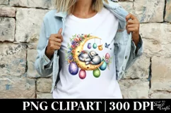 Easter Bunny Clipart |T-shirt, Mug PNG Product Image 4