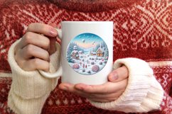 Winter Molten Candy Scene Sublimation PNG Product Image 3