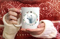 Polar Bear Round Ornament PNG Product Image 4