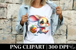 Easter Bunny Clipart |T-shirt, Mug PNG Product Image 3