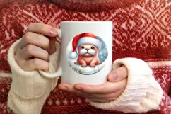 Winter Baby Walrus Retro Digital Painting Product Image 3