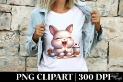 Easter Bunny Cookies, Clipart |T-shirt, Mug PNG Product Image 3