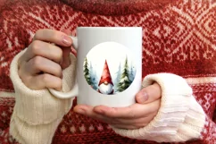 Gnome Christmas Sticker Sublimation PNG Product Image 4