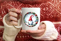Gnome Christmas Sticker Sublimation PNG Product Image 4