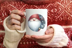 a Pastel Winter Gnomes Ornament Sublimation PNG Product Image 4