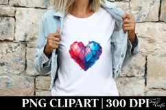 Broken Heart Love Clipart |T-shirt, Mug, Tumbler Product Image 4