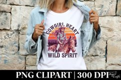 Cowgirl Heart Wild Spirit PNG Clipart |Tshirt Design Product Image 3