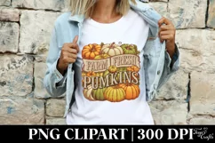 Farm Fresh Pumpkins Haloween Clipart PNG Product Image 8
