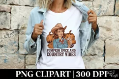 Pumpkin Spice and Country Vibes PNG Product Image 5