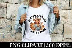 Pumpkin Spice and Country Vibes PNG Product Image 3