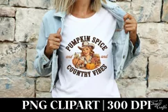 Pumpkin Spice and Country Vibes PNG Product Image 4