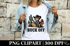 Buck Off PNG Clipart |Tshirt Design Product Image 8