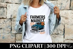 Farmers Market Clipart |Tshirt Design Product Image 3