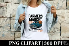 Farmers Market Clipart |Tshirt Design Product Image 3