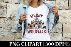 Merry Woofmas Clipart |Tshirt Design Product Image 4