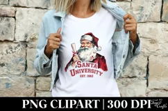 Santa University PNG Clipart |Tshirt Design Product Image 3