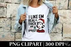 I like them real thick and sprucey Clipart PNG Product Image 4