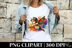 Cupid Angel Of Love Gesture Watercolor Florals Clipart Product Image 3