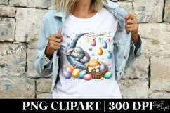 Easter Bunny Clipart |T-shirt, Mug PNG Product Image 3