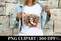Cupid Angel Of Love Gesture Watercolor Florals Clipart Product Image 1