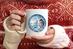 Melting Ice Kitten Painting Sublimation PNG Product Image 3