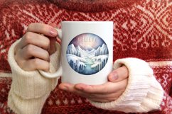 3D Round Melting Winter Scene with Very Large Text Believe Product Image 4