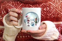 Pastell Winter Scene with Elf PNG Product Image 4