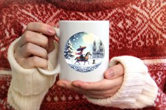 Winter Scene with Mexican Person PNG Product Image 4