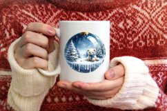 Season of Joy Round Christmas Ornament Sublimation PNG Product Image 3